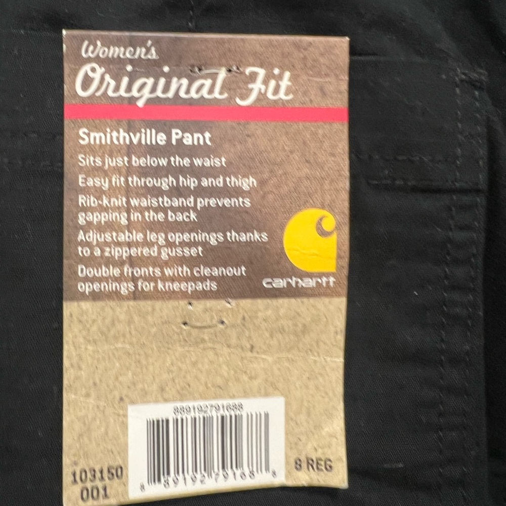 Women’s carhartt black pant